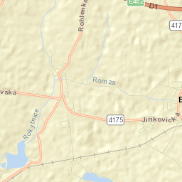 Blažovice Street Map