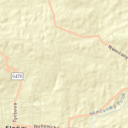 Slavkov u Brna Street Map