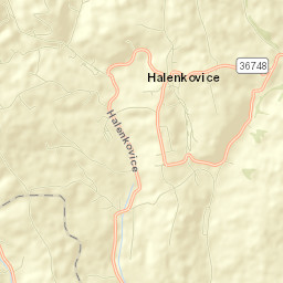Halenkovice Street Map
