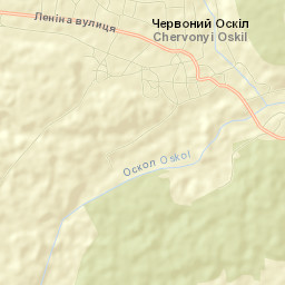 Chervonyy Oskil Street Map