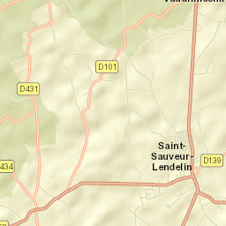 Saint-Sauveur-Lendelin Street Map