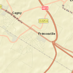 Cagny Street Map