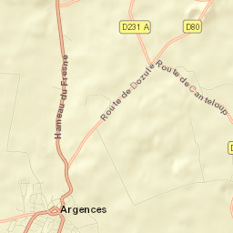Argences Street Map
