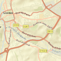 Lisieux Street Map