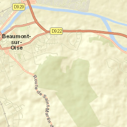 Beaumont-sur-Oise Street Map