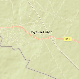 Coye-la-Forêt Street Map