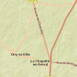 La Chapelle-en-Serval Street Map