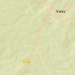 Verzy Street Map