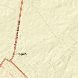 Suippes Street Map