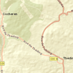 Théding Street Map
