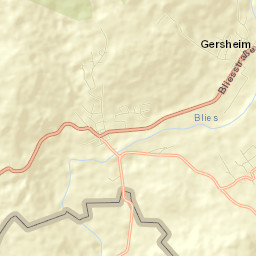 Gersheim Street Map