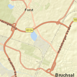 Bruchsal Street Map