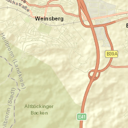 Weinsberg Street Map