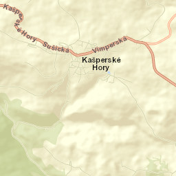 Kašperské Hory Street Map