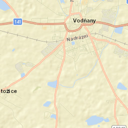 Vodňany Street Map
