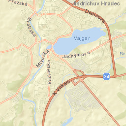 Jindřichův Hradec Street Map