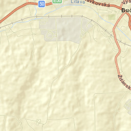 Bučovice Street Map