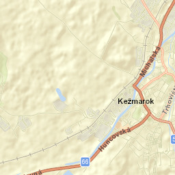 Kežmarok Street Map