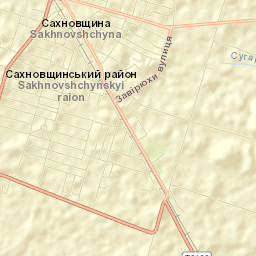 Sakhnovshchyna Street Map
