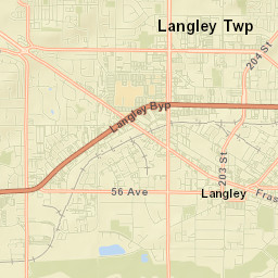 Langley Street Map