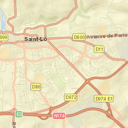 Saint-Lô Street Map
