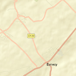 Évrecy Street Map