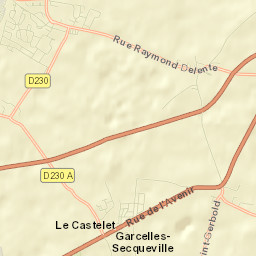 Bourguébus Street Map