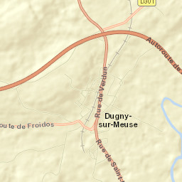 Dugny-sur-Meuse Street Map