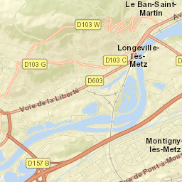 Le Ban Saint-Martin Street Map