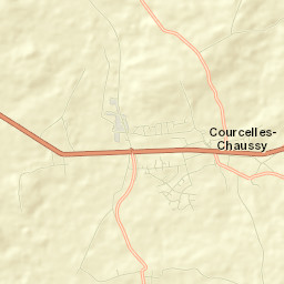 Courcelles-Chaussy Street Map