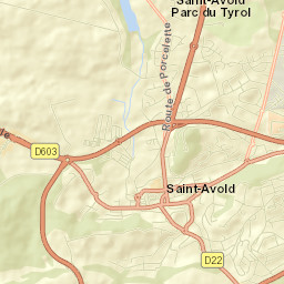 Saint-Avold Street Map
