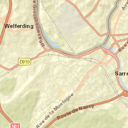 Sarreguemines Street Map