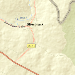 Bliesbruck Street Map