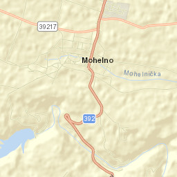 Mohelno Street Map