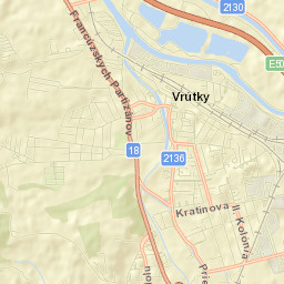 Vrútky Street Map