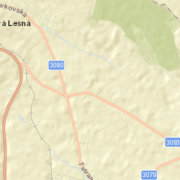 Nová Lesná Street Map