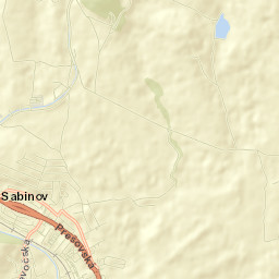 Okres Sabinov Street Map