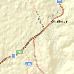 Giraltovce Street Map