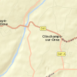Clinchamps-sur-Orne Street Map