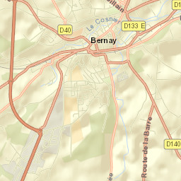 Bernay Street Map