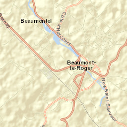 Beaumont-le-Roger Street Map