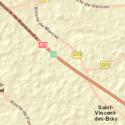 Houlbec-Cocherel Street Map