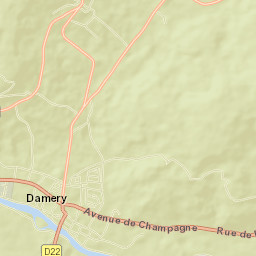 Damery Street Map