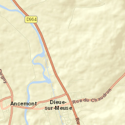 Dieue-sur-Meuse Street Map