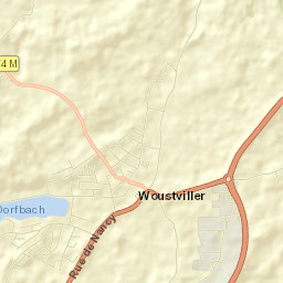 Woustviller Street Map