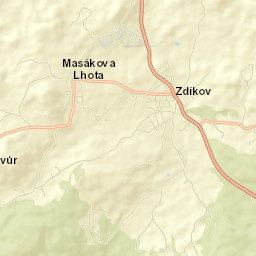 Zdíkov Street Map