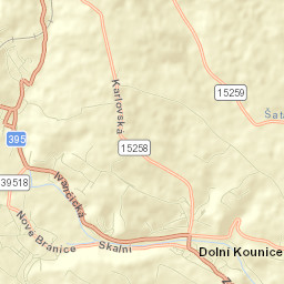 Dolní Kounice Street Map