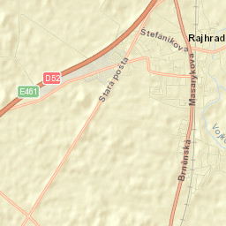 Rajhrad Street Map