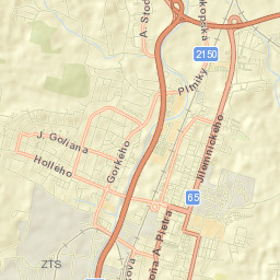 Okres Martin Street Map