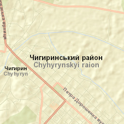 Chyhyryn Street Map